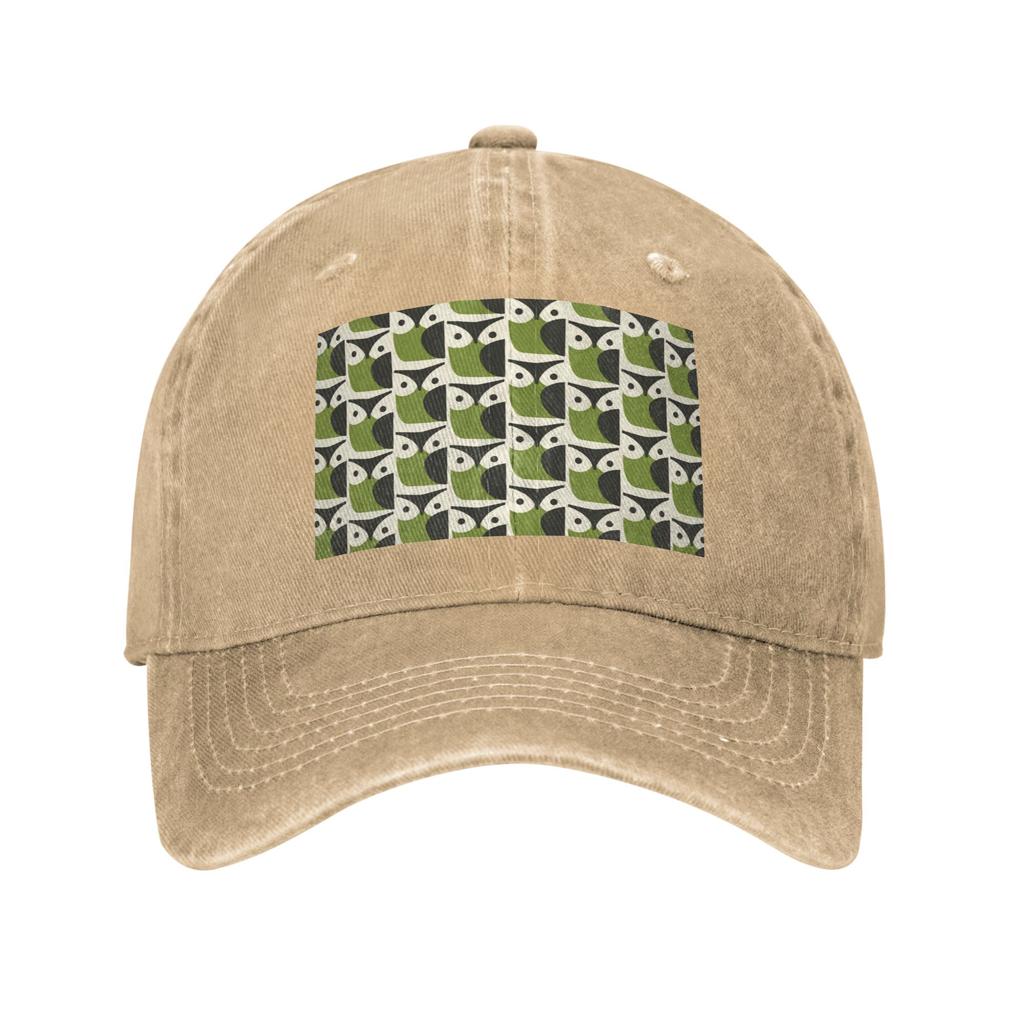 Orla Kiely Owl Denim Fabric Cap Casual Baseball Caps Adjustable Hat Summer Unisex Baseball Hats