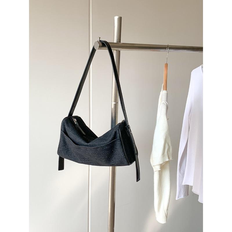 

Blue denim bag literary summer new small square bag women s fashion niche casual shoulder bag чёрный