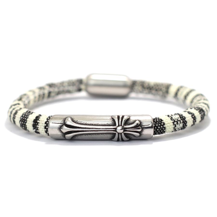 Brățară Cruce Gotică Brodată Față-Verso Stil Boho Etnic Multicolor Frânghie din Pânză Curcubeu Bijuterii Prietenie pentru Bărbați Femei