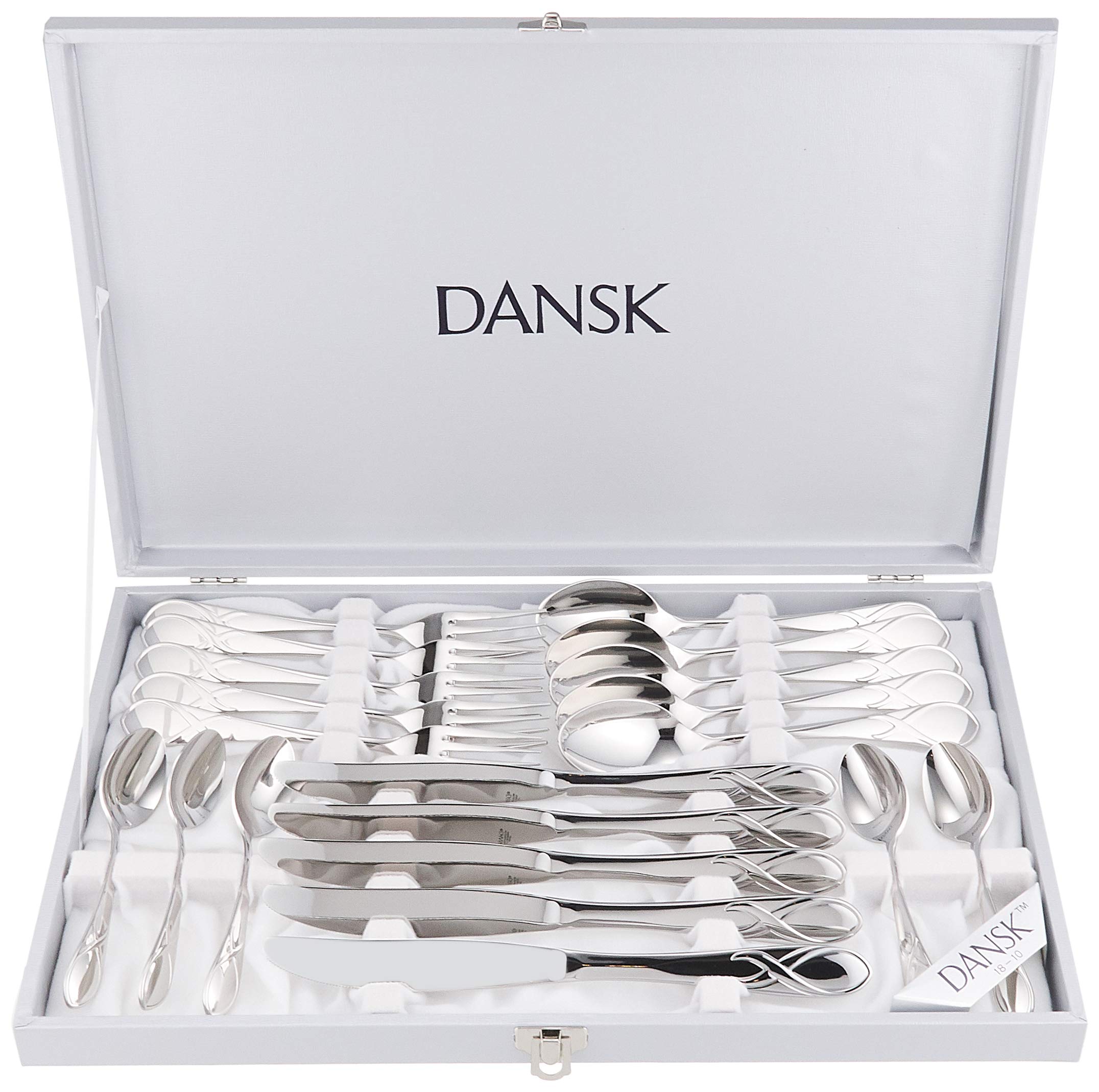 

Датский набор столовых приборов LEAF на 20 персон из нержавеющей стали, можно мыть в посудомоечной машине, скандинавский дизайн серии Leaf, отражающий очарование 5 десертных 5 десертных 5 десертных 5