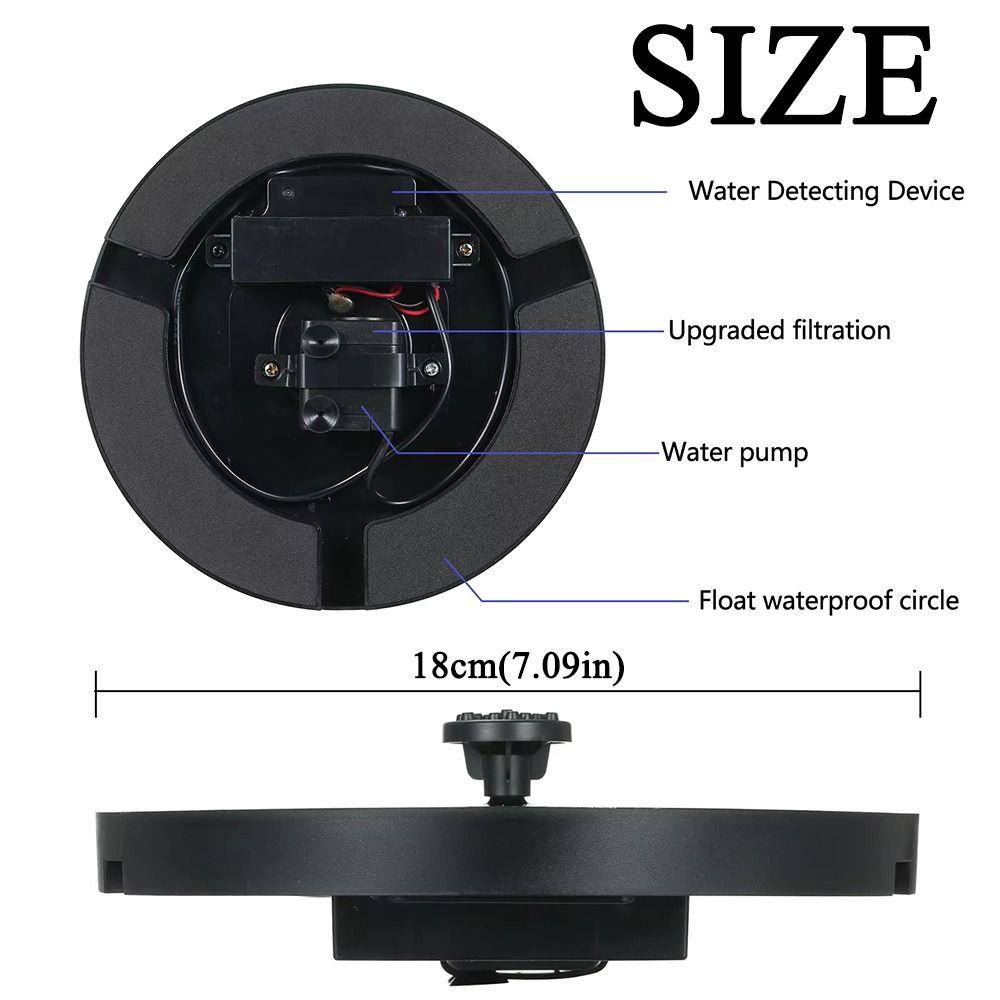 Energy-saving Fountain Water Pumps LED Colorful Light Solar Fountain Light  Indoor/Outdoor Use