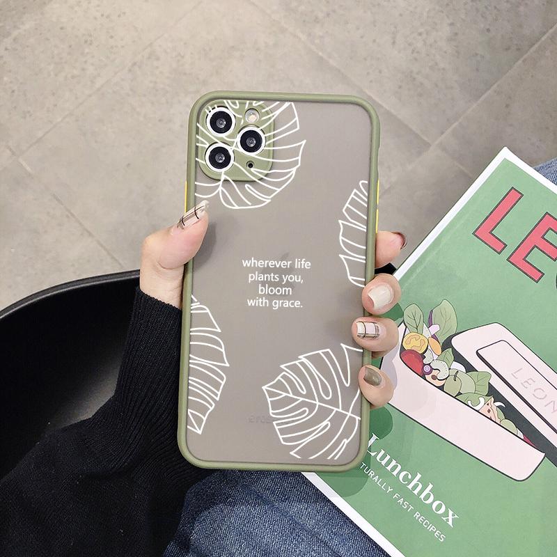 

Чехол для телефона GYKZ Art Retro с абстрактной геометрией и листом для iPhone 13 Pro Max 11 12 Xs 6s 7 SE22 XR 8Plus, прозрачный жесткий матовый чехол iphone 6 Plus