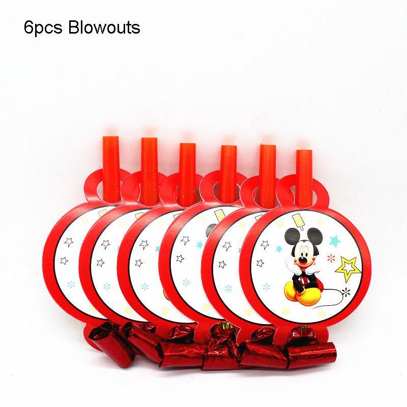 Theme Mouse Cartoon Party Supplies Decoration Red Birthday Party Decor