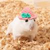 Tiny Hamster Hat Tiny Cute Pet Headwear Knitted Hamster Hat Colorful Animal Clothes With Adjustable Drawstring Soft Costume