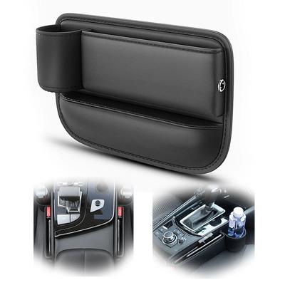 Držák na vodu do mezery v autosedačce Kožený Univerzální Úložný box do mezery na straně Přední sedadlo řidiče Výplň mezery v autosedačce Organizér V