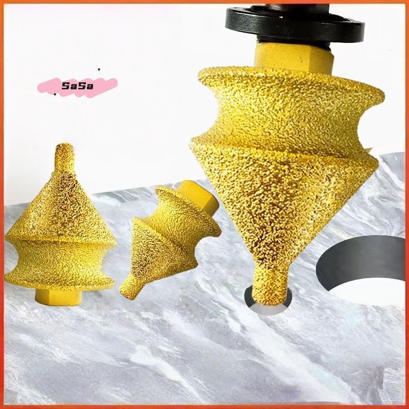 S-1Pc Wear-resistant New Design Grinding Wheel Round Shape Enlarged Hole Opener Granite Cutting M10 Adamas Chamfer Drill Bit