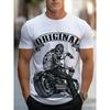 European Sizes Highly Sought-After Premium Men'S Casual Sports Tee Featuring a Stylish Skull Rider Graphic - Ideal for Both Comfort And Fashion.