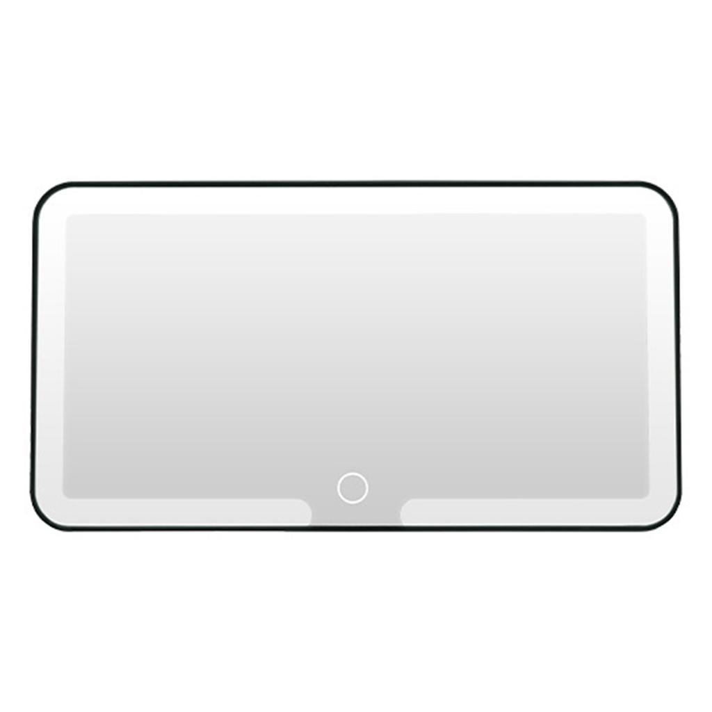 Car Interior Mirrors Sun Visor Plate LED HD Makeup Mirror for Girls Women Rechargeable Fill Light Universal Thin Vanity Mirror