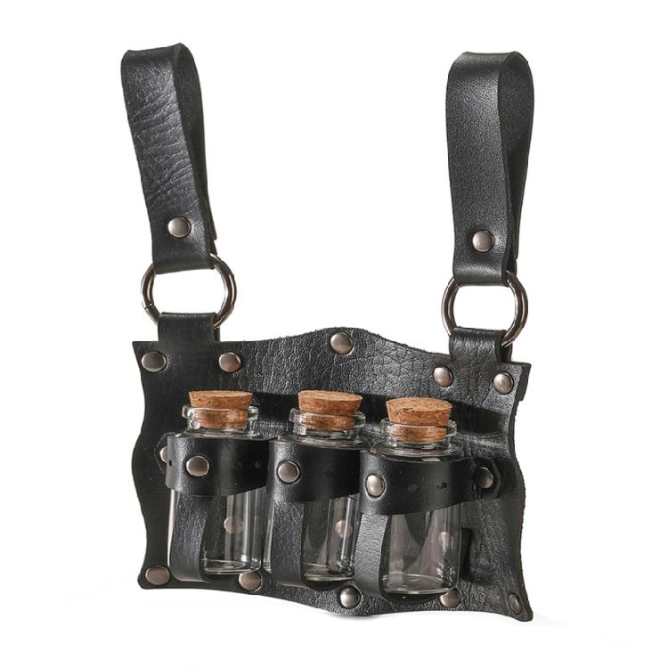 Medieval Alchemist Belt Costume Fantasy Embossed Wizard Belt Themed Party Props for Assassins and Medics