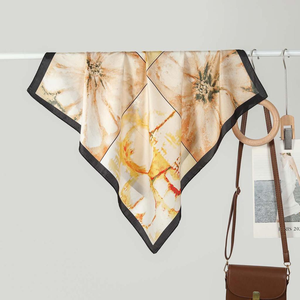 70CM Ladies Fashionable Silk-Feel Small Square Scarf