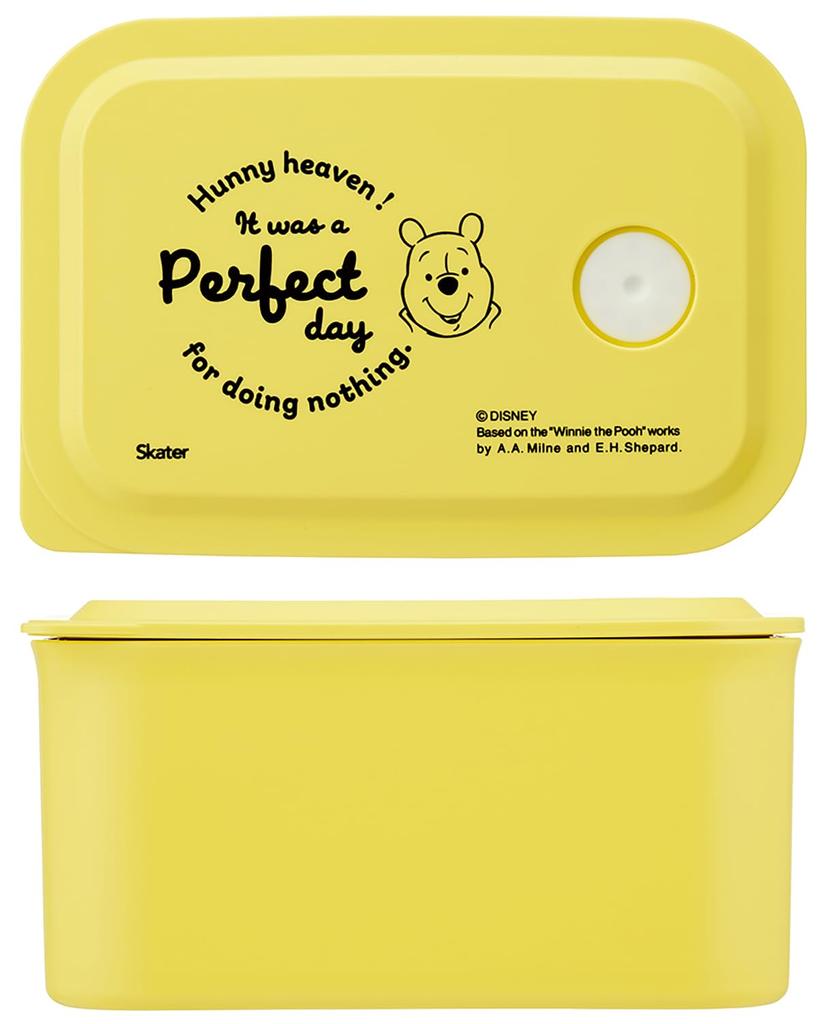 Skater Mini Bento 1 with Lid Disney Winnie the Pooh PL32B Box, Tier, 320ml, Microwave-Safe on, Design,