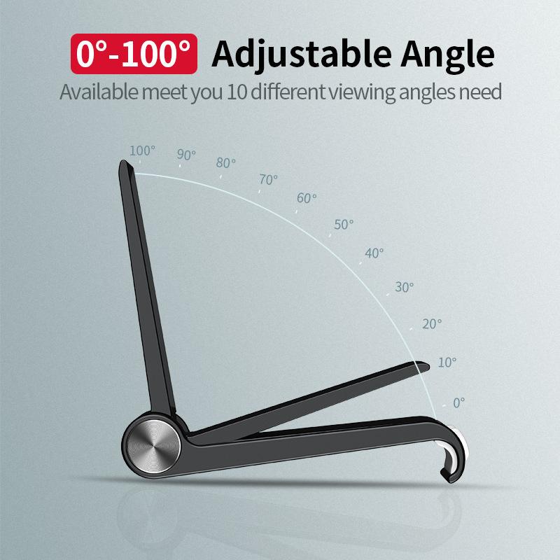 Adjustable Desk Cell Phone and Tablet Stand for iPhone and iPad, Portable Mobile Phone Holder Stand Smartphone Support