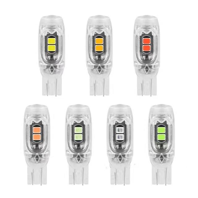 

1 шт. Ширина индикатора света T10 2835 3030 5smd Автомобильный светодиодный фонарь 5W5 Бесступенчатая декодирующая тележка Лампочка для подсветки номерного знака long bright