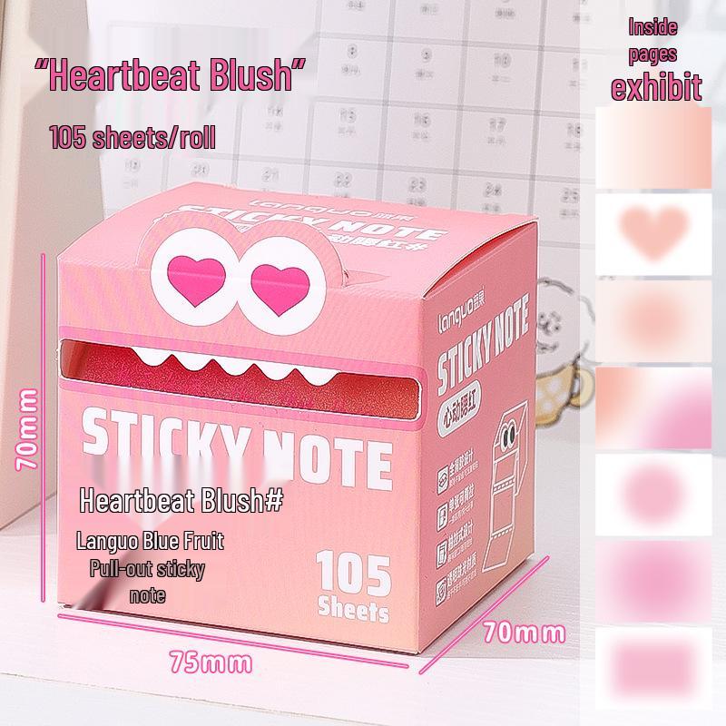 Pearlescent Dopamine Sticky Notes: Blue Fruit Color Scheme for Students