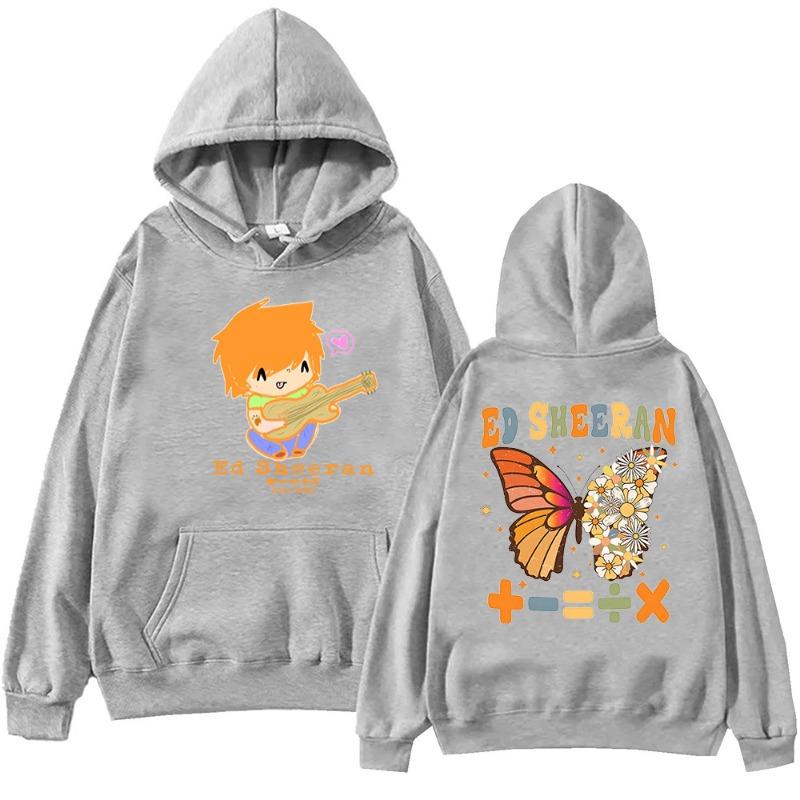Ed Sheeran The Mathematics Tour Hoodie Harajuku  Sportswear Fashion couplesHip Hop Unisex Printed Hooded Harajuku Sports