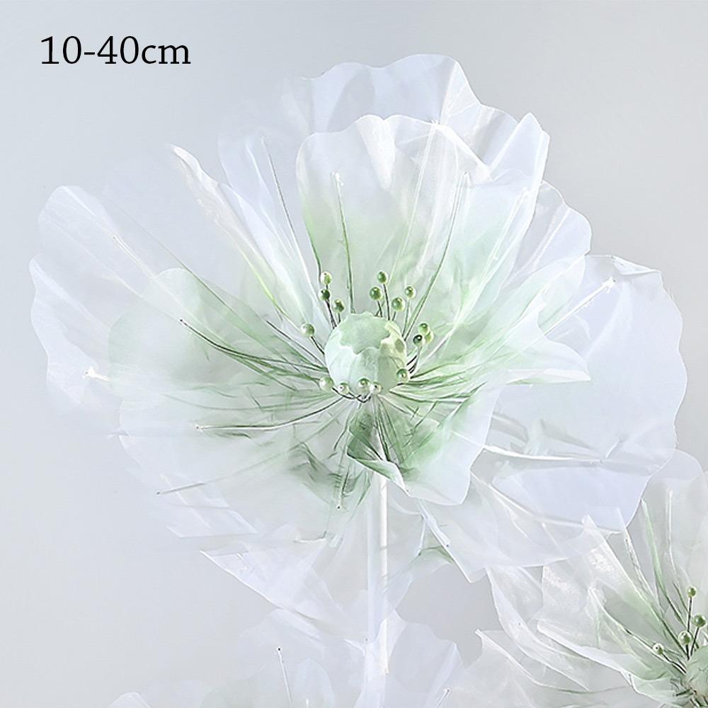 3D 40/50cm Big Simulation Flower Window Display 3D Large Artificial Flowers Hanging Gauze Hollow Fake Flower Wedding