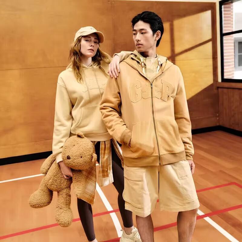 Gap Unisex Bear Logo Full-Zip Hoodie