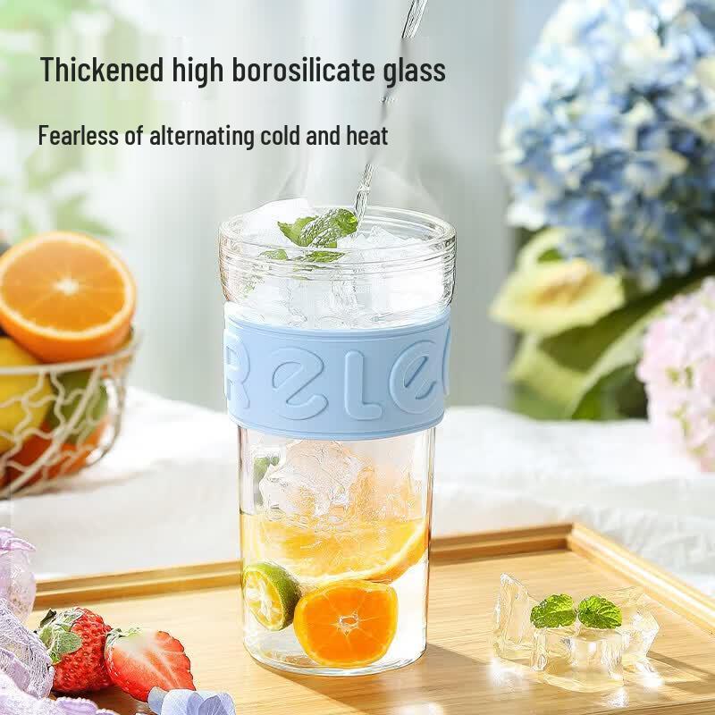 RELEA Portable Tea Infuser Glass Bottle