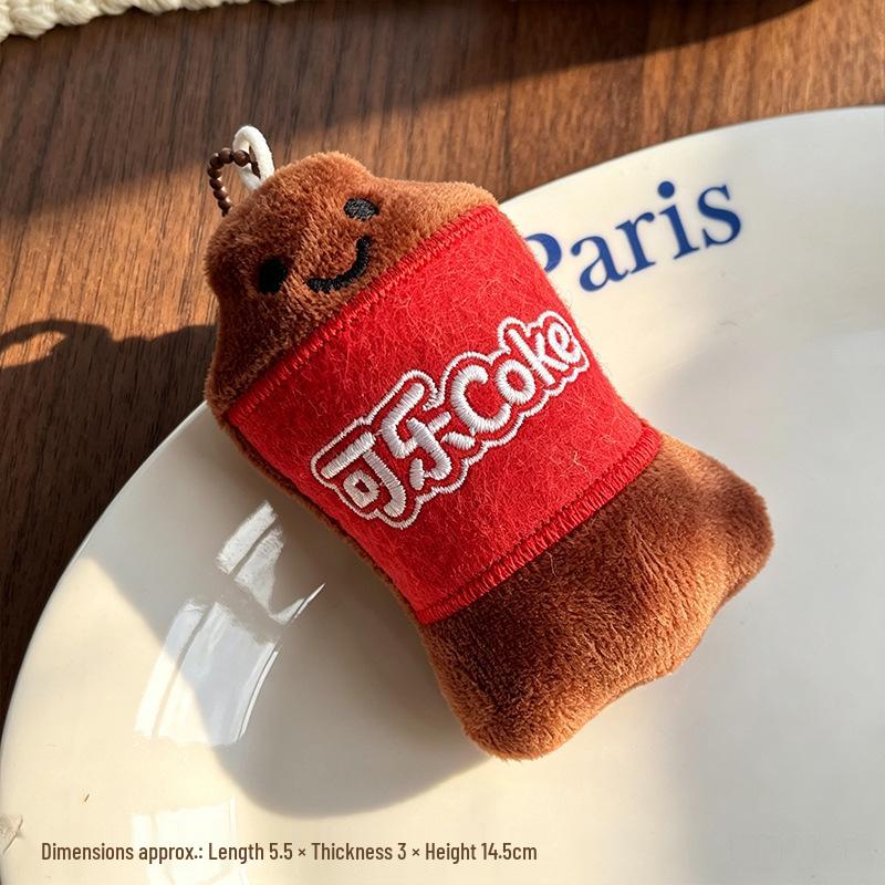 Plush Food Figurine Pendants: Cute Dolls & Keychain Bag Charms for Gifting