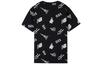 New Balance T Shirts Unisex Black Crew Neck Moderate Straight Fit AMT02372-BK