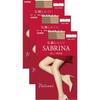 Meias Fio Fino Resistentes a Rasgos SABRINA da GUNZE (Pacote com 3 Pares), Aparência Natural da Pele, Marrom Vermont, Tamanho G-GG, Feito no Japão