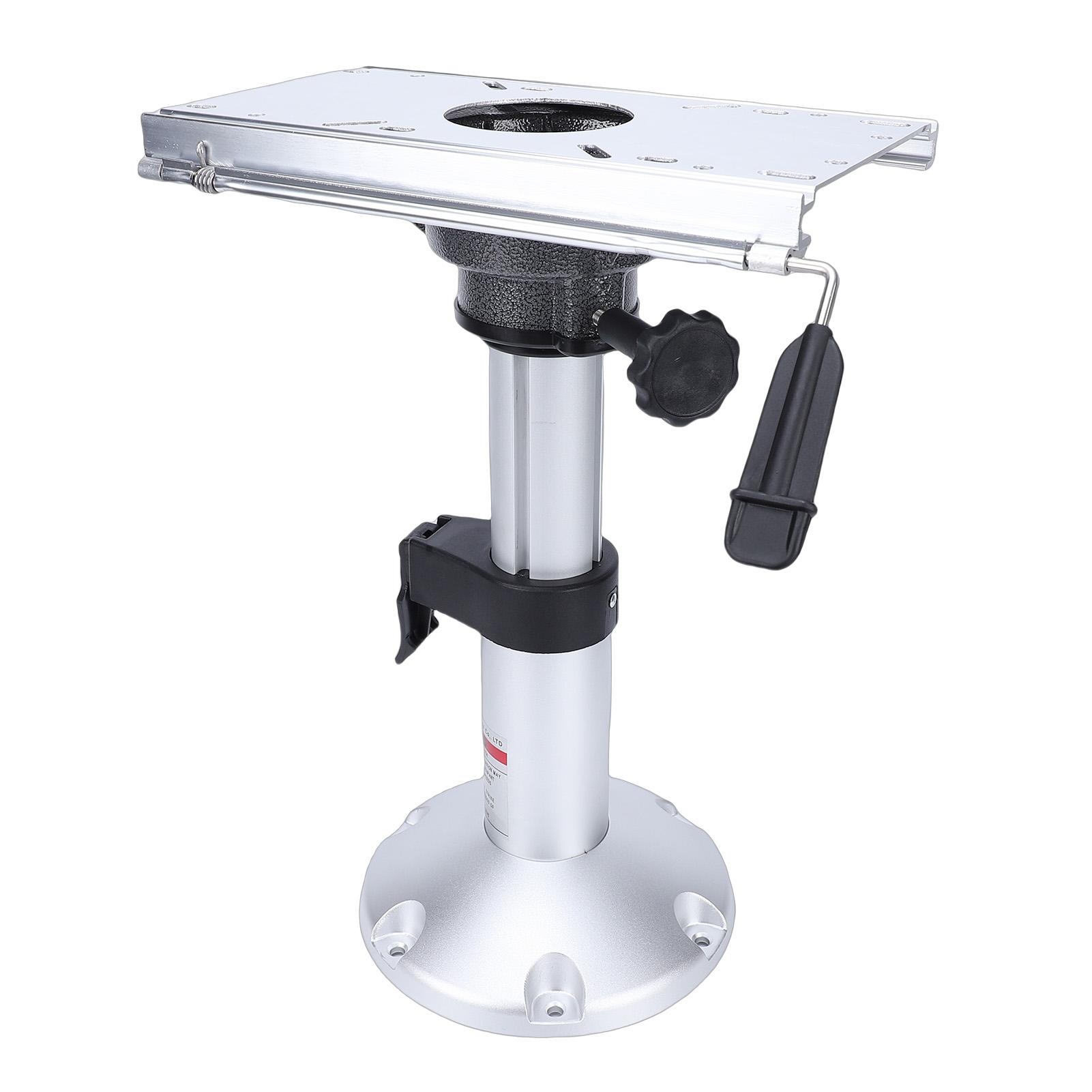 Boat Seat   with Slide,   Height Lockable Marine Seat Base for Yacht, Boat Pontoon, Aluminum Alloy 13 18 Inch