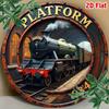 Vintage Platform   Metal Tin Sign Retro Aluminum Poster Wall Decor  Inch for Home Cafe Bar Garage