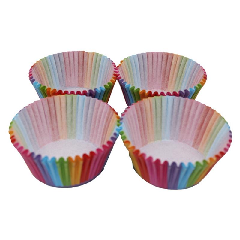 100Pcs/pack Cake Muffin Cupcake Paper Cups Cake Box Cupcake Liner Kitchen Baking Accessories Cake Mold Small Muffin Boxes