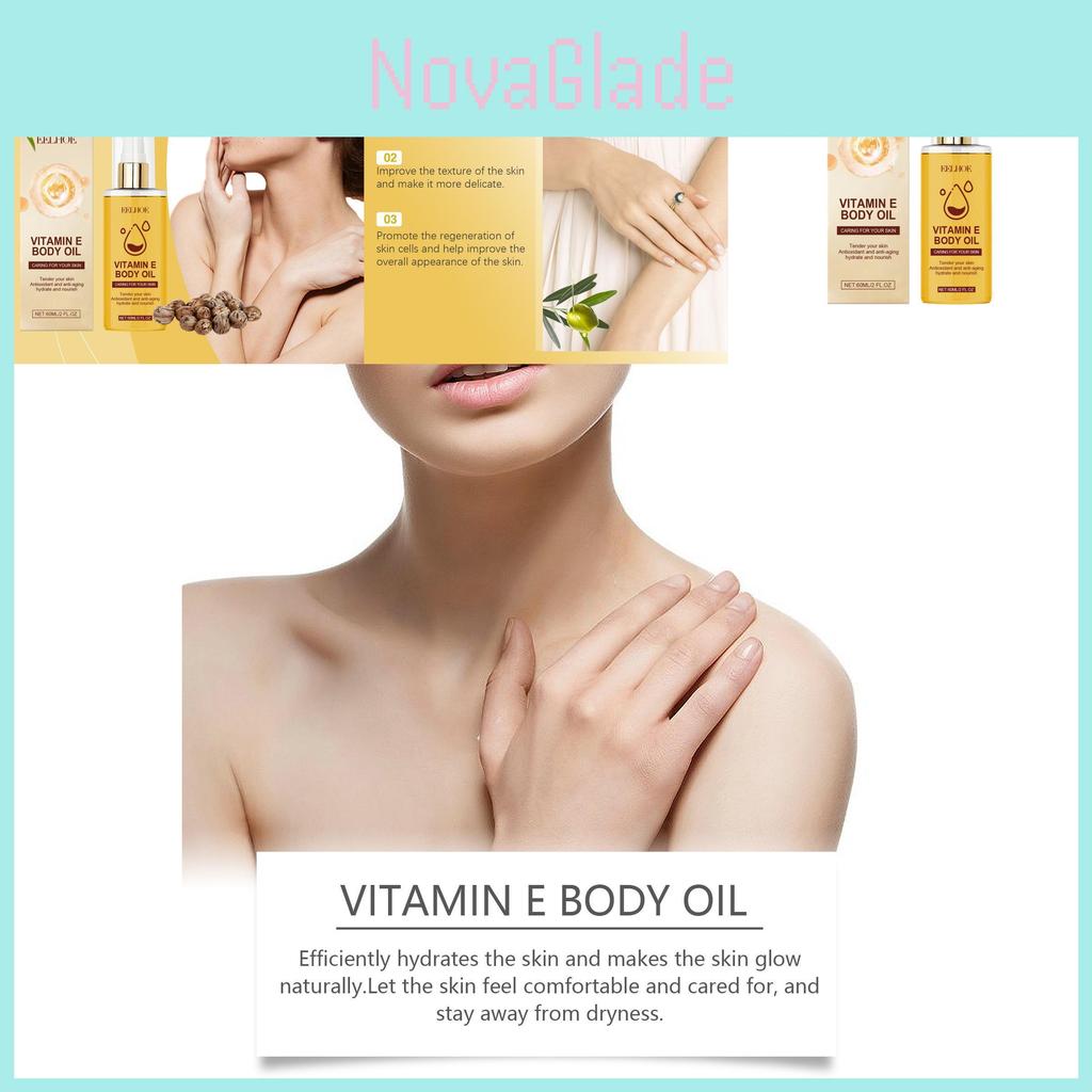 Eelhoe Vitamin E Body Oil Hydrating Nourishing Softening Skin Care Essential