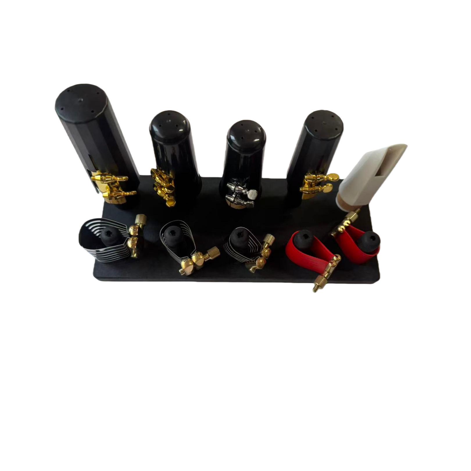 Saxophone & Clarinet Mouthpiece Display Stand for Alto, Tenor, and Soprano - Metal & Bakelite.