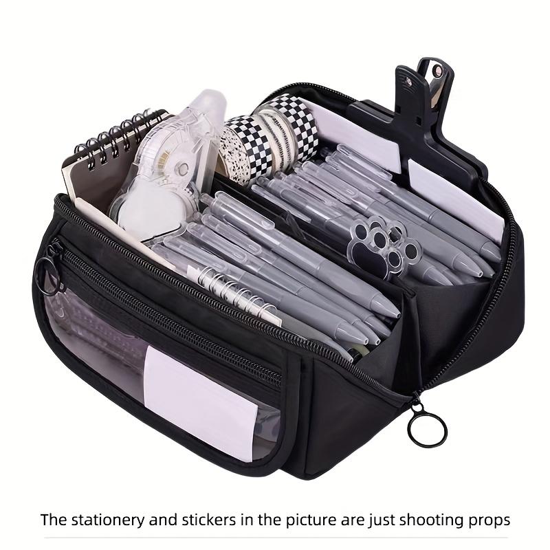 Large Capacity Pencil Case - Durable, versatile tabletop storage box for boys and girls, portable study and work stationery box