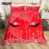 Eyelash Duvet Cover Set Eyes Pattern Design Comforter Cover Microfiber Girly Priness Style Glitter Twin King Queen Bedding Set