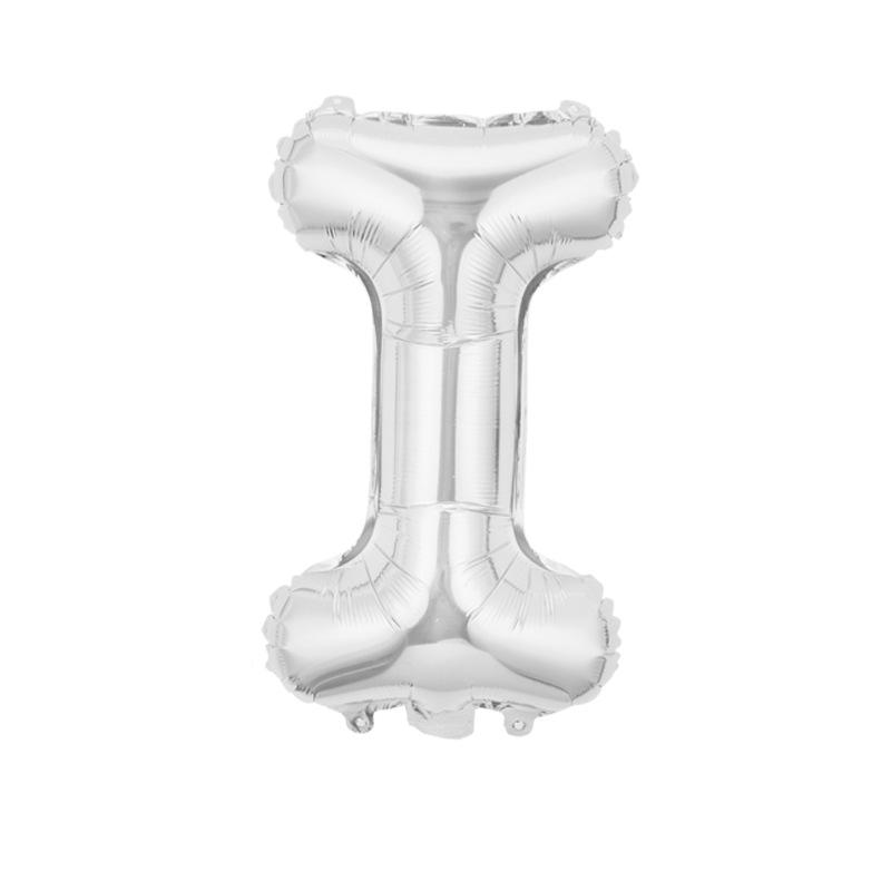 Skinny 32-Inch Rose Gold Letter Balloon Birthday Party Decoration Aluminum Film Balloon Silver Gold Helium Floating In The Air