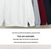 320g Heavyweight Men's Drop Shoulder Cotton Hoodie - Thick Long Sleeve Base Layer for Autumn/Winter