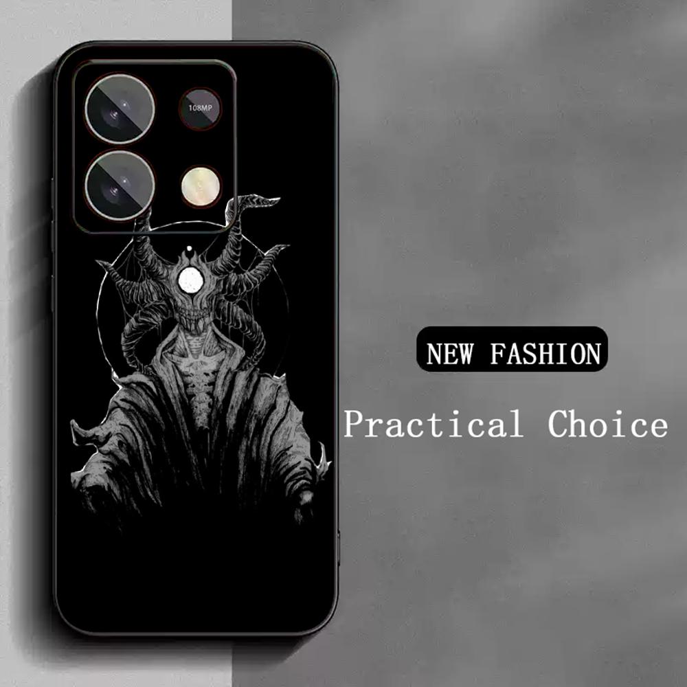 Demon cool hip-hop pattern design Phone Case For Redmi Note 14 13 12 11 Pro Plus S 5G 14C A3 Soft Black Phone Cover