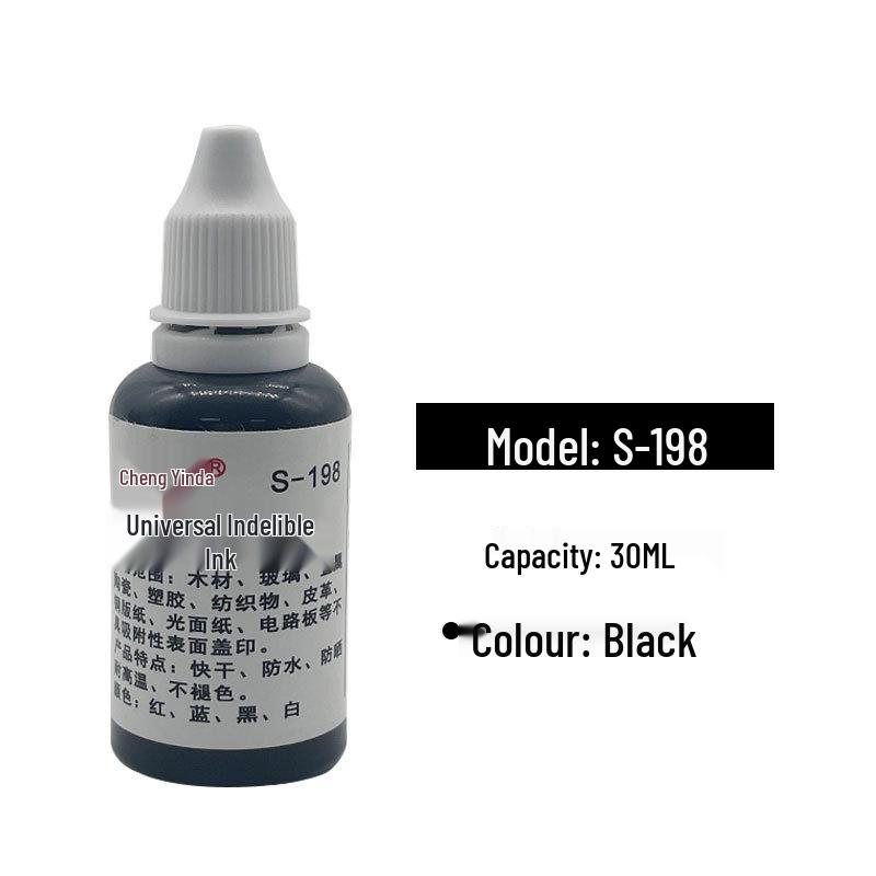 196 White Indelible Ink: Quick-Drying, Non-Fading for Metal, Plastic, Leather, and Ceramic Surfaces