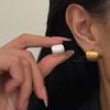 Ancient Minimalist Geometric Stud Earrings, Simple and Advanced Sense, Light Luxury Brushed Craft Earrings, Retro Daily Commuter Earrings, Women