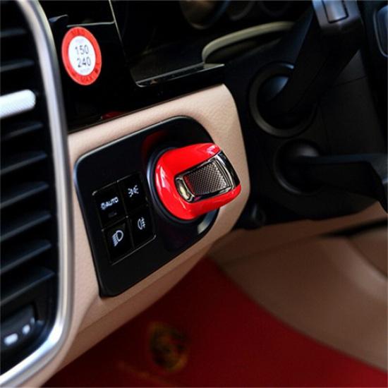 Car Ignition Start Stop Button Knob Bracket Cover For Porsche Cayenne 2017-