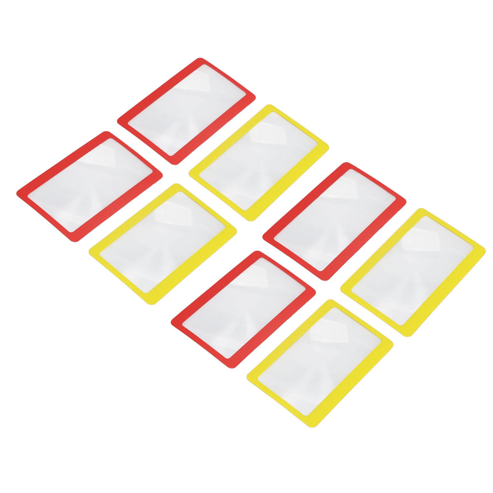 

20pcs Credit Card Size Magnifiers Lightweight Portable Handhold Magnifier for Reading Makup