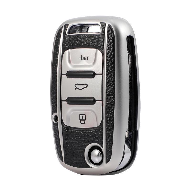Leather Pattern Key Case for Wuling Baojun Models 730/530/510/360/310w