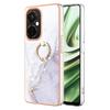 For OnePlus Nord CE3 5G/CE 3 Lite 5G/Nord N30 5G Case with Ring Kickstand Marble Pattern Electroplating TPU Back Cover