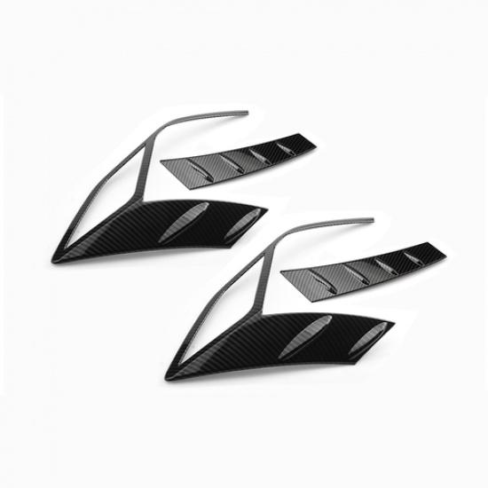 Rear Light Taillight Frame Cover Trim For - Hyundai Sonata Carbon Fiber