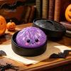 Gedämpftes Brötchen Sensorisches Spielzeug Halloween Knödel Quetsche mit Dampfgarer Box, Kürbis Geist Fledermaus zur Stressbewältigung, Party Mitgebsel Ball