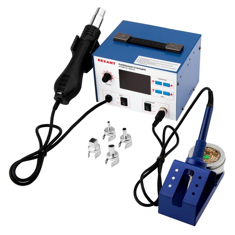 

Паяльник Rexant 2 в 1 Паяльник с термофеном и ЖК-дисплеем 100-480 c 12-0727