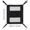 Adjustable Rear Seat Protective Railing Elastic Car Seat Storage Net  Pet Restraint