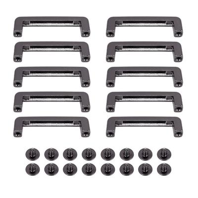 10 Sätze Bindnieten 23x7x6mm Flache Bogenbrückenschnallen und 5,5mm Kreuzschlitzschraube für Lederarbeiten