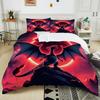 10 Sizes Pokémon Charizard Printed 3PC Bedding Set Duvet Cover  Adult Kids Birthday Gift Full Size Bedding Set Luxury for Gifts