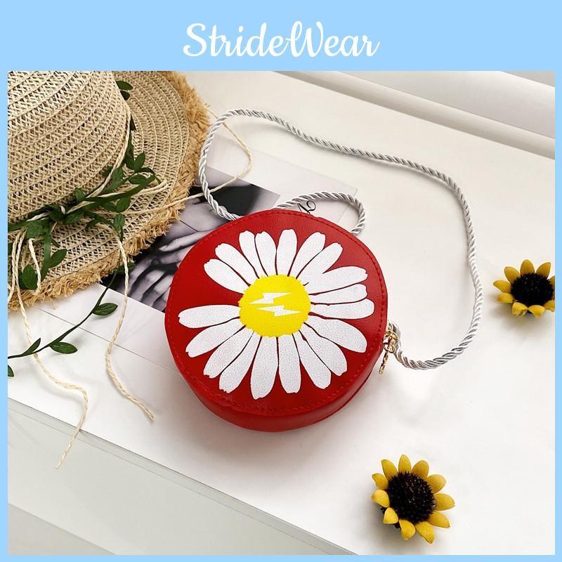 Daisy Round Fashion Kids Shoulder Bag Super Cute Girl Crossbody Bag Daily Style