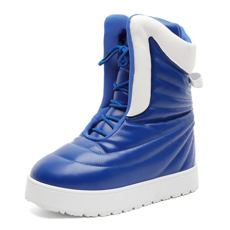 

Men s Chukka Boots Outdoor Cold proof Warm Men s Snow Boots Soft Non slip Wear resistant Sole Fashion Thick Bottom Long Boots 39 синій