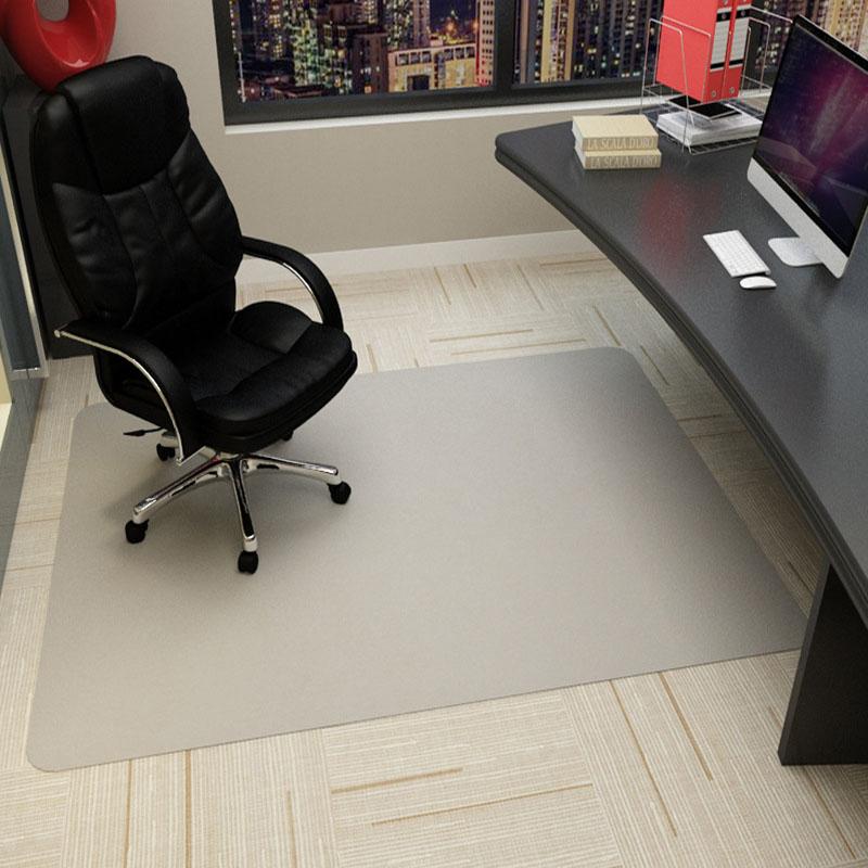 Grand Tapis de Protection Auto-adhésif Pivotant pour Chaise Sol en Bois Antidérapant Tapis de Chambre à Coucher Tapis pour Bureau d'Étude 120x120cm beige